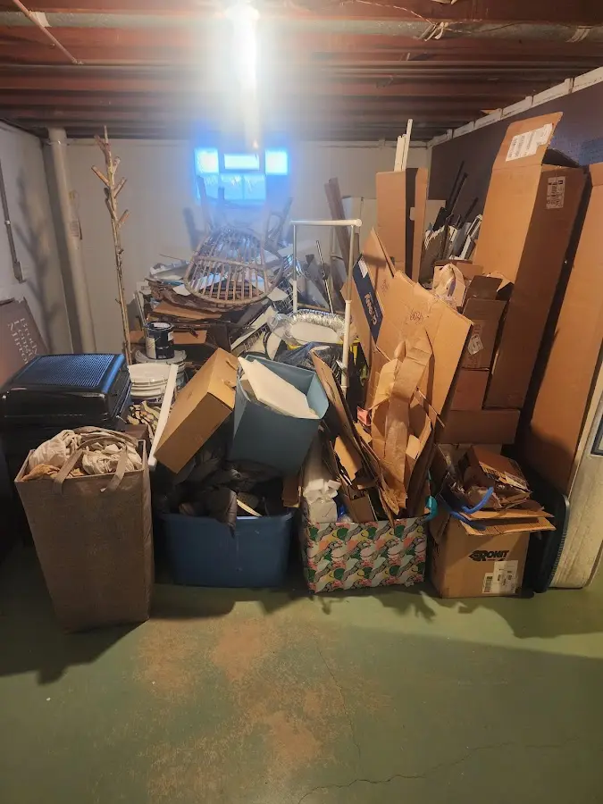 Roll-off dumpster container at job site for Yard Waste Dumpster Rental in Lake Holiday